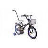 Mexller dětské kolo BMX 16" s vodící tyčí černomodré