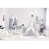 Ecotoys dětský indiánský stan Wigwam šedý