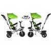 Dětská tříkolka 3v1 s otočným sedadlem S360 zelená