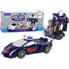 Policejní robotické auto 2v1 modré