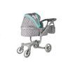 Alice velký kočárek pro panenky Moderno 5294 šedo-mentolový