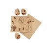 Vajcia - edukatívne drevené puzzle - ČESKÁ VERZIA