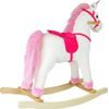Houpací kůň bílo růžový se zvuky - Unicorn