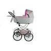 Kočárek pro panenky Alice Retro béžovo-růžový