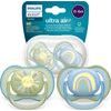 Philips Avent ultra air Dudlík pro novorozence 0-6m slunce/duha
