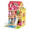 Ecotoys dřevěný domeček pro panenky s LED osvětlením rezidence Florence