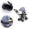Ecotoys dětská tříkolka s otočným sedadlem Trike 2v1 šedá
