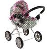 Alice kočárek pro panenky 5249 šedo-růžový