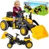 Dětský šlapací traktor s radlicí Active Pedal žlutý