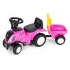 New Holland dětské odrážedlo traktor s přívěsem - růžové