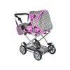 Alice kočárek pro panenky kombinovaný 5246W šedo-růžová