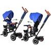 Dětská tříkolka Tiny Bike s otočným sedadlem 3v1 modrá