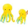 Plyšová chobotnice, 25 cm, žlutá