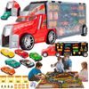 Nákladní auto se 6 autíčky, skluzavkou a podložkou Race Truck