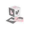 Ecotoys pěnová puzzle hrací deka Pink Puzzle 151 x 151 cm