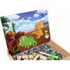 Vzdělávací magnetické puzzle s dinosaury