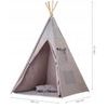 Ecotoys dětský indiánský stan TeePee Šedé hvězdičky