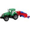 Dětský traktor s pluhem na setrvačník