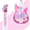 Dětská elektronická kytara se stativem a mikrofonem Guitar Micset - růžová