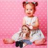 Dětská panenka s culíky Cute Doll 36 cm