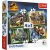 Puzzle 4v1 Hrozní dinosauři/Jurassic World