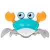 Natahovací pohyblivý krab hračka pro nejmenší Cute Crab - modrý