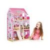 Ecotoys dřevěný domeček pro panenky s LED osvětlením Maryland