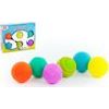 Gumová sada míčků s texturou 6ks
