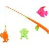 Magnetická Hra ryby/rybář 3ks+prut - mix barev