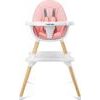 Dětská jídelní židlička Caretero Tuva - růžová