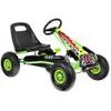 Dětská šlapací motokára s nafukovacími koly Formule 15 zelená