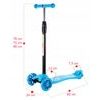 Dětská koloběžka Glow Scooter se svítícími koly modrá