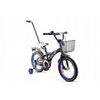 Mexller dětské kolo BMX 16" s vodící tyčí černomodré