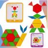 Dřevěné puzzle pro děti Pattern Blocks 155 dílků