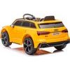 Elektrické auto Audi RS6, žlutá