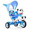 Dětská tříkolka s vodící tyčí Panda modrá
