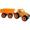 Traktor s vlekem na volný chod - mix 2 barvy