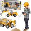 POŠKOZENÝ OBAL Bagr na dálkové ovládání Truck Excavator s pohyblivou lžící 1:36