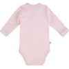 EEVI Kojenecké body s dlouhým rukávem Newborn růžová 62 (3-6m)
