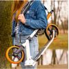 Dětská skládací koloběžka s hliníkovým rámem Scooter bílo-oranžová