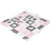 Ecotoys pěnová puzzle hrací deka Pink Puzzle 151 x 151 cm