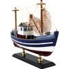Sběratelský model rybářské lodi modré