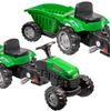 Dětský šlapací traktor s vlečkou Active Pedal zelený