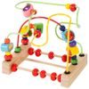 Dřevěný edukační labyrint Wooden Beads