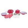 Sada dětského kovového nádobí s kuchyňskou rukavicí Red Kitchenware