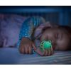 Dětský dudlík 0-6m Phillips Avent air night - zelená 2ks