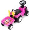 New Holland dětské odrážedlo traktor s přívěsem - růžové
