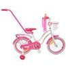 Mexller dětské kolo SISI 16" s vodící tyčí bílorůžové