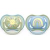 Philips Avent ultra air Dudlík pro novorozence 0-6m slunce/duha