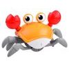 Natahovací pohyblivý krab hračka pro nejmenší Cute Crab - oranžový